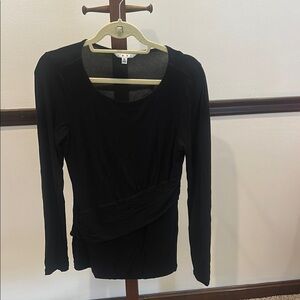 CAbi Black Long Sleeve Blouse